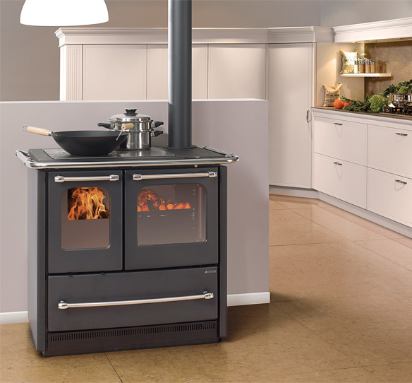 Дровяная кухонная плита La Nordica SOVRANA EASY EVO 2.0 Черный антрацит